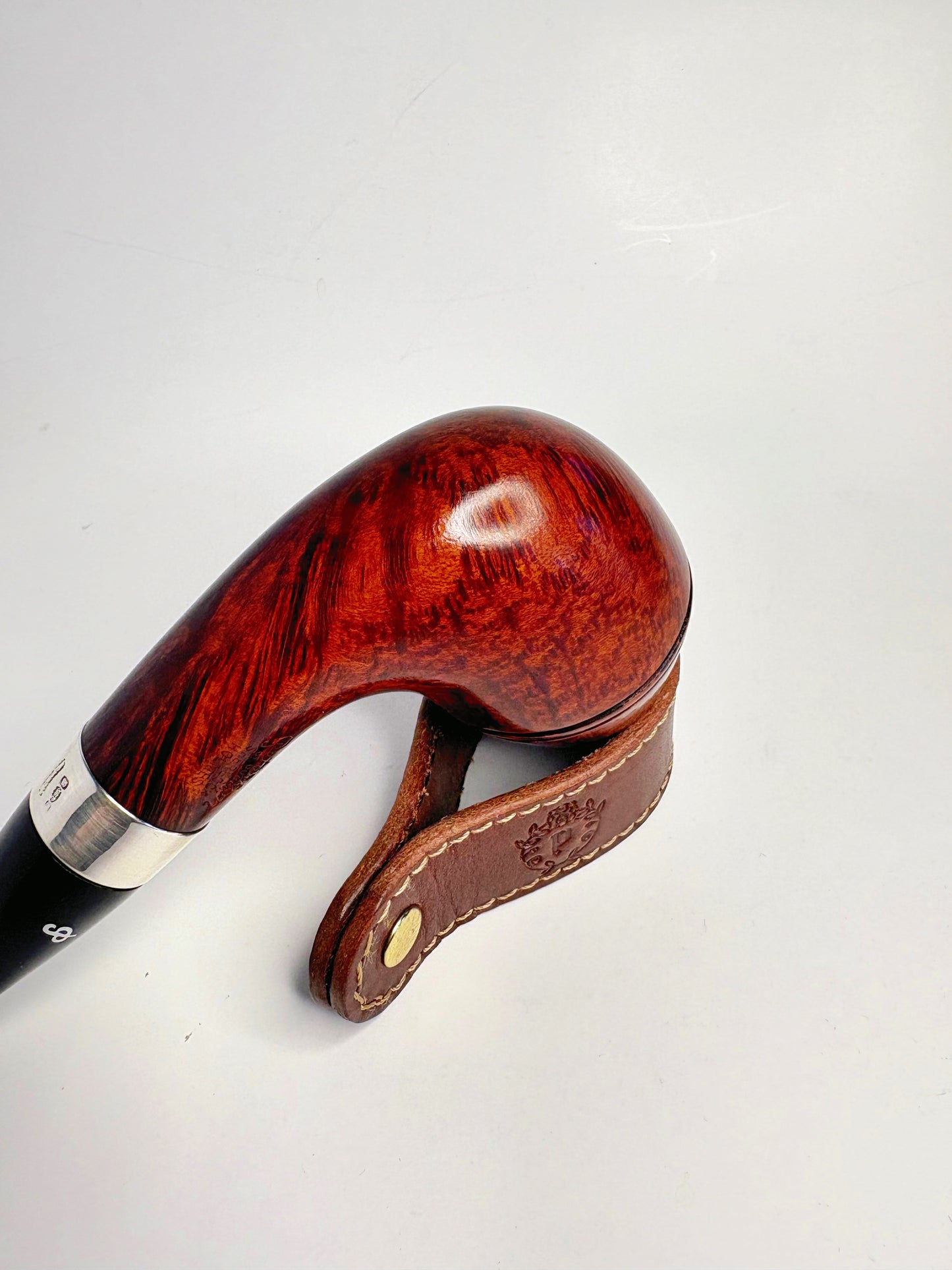Peterson Sherlock Holmes Deerstalker Silver Band Pipe