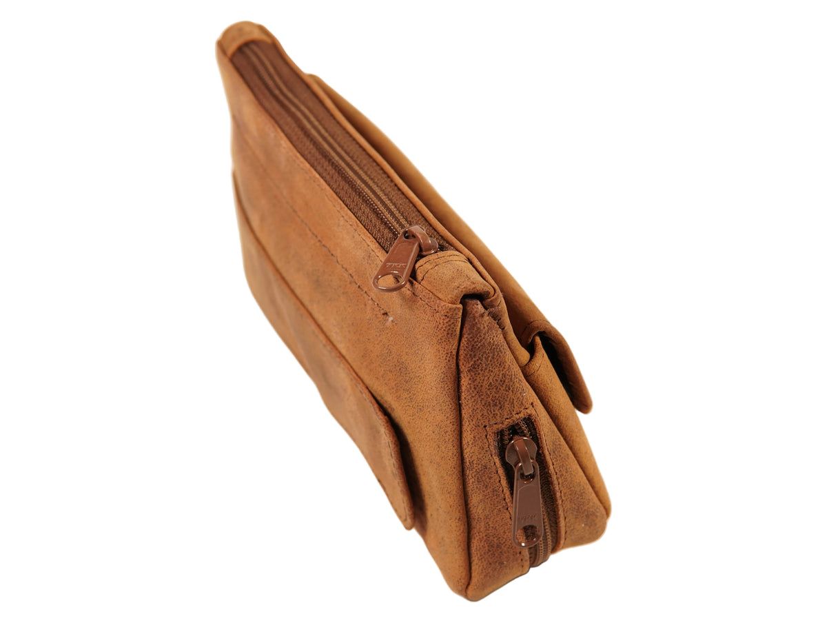 Brigham 1 Pipe and Tobacco Pouch Vintage Brown