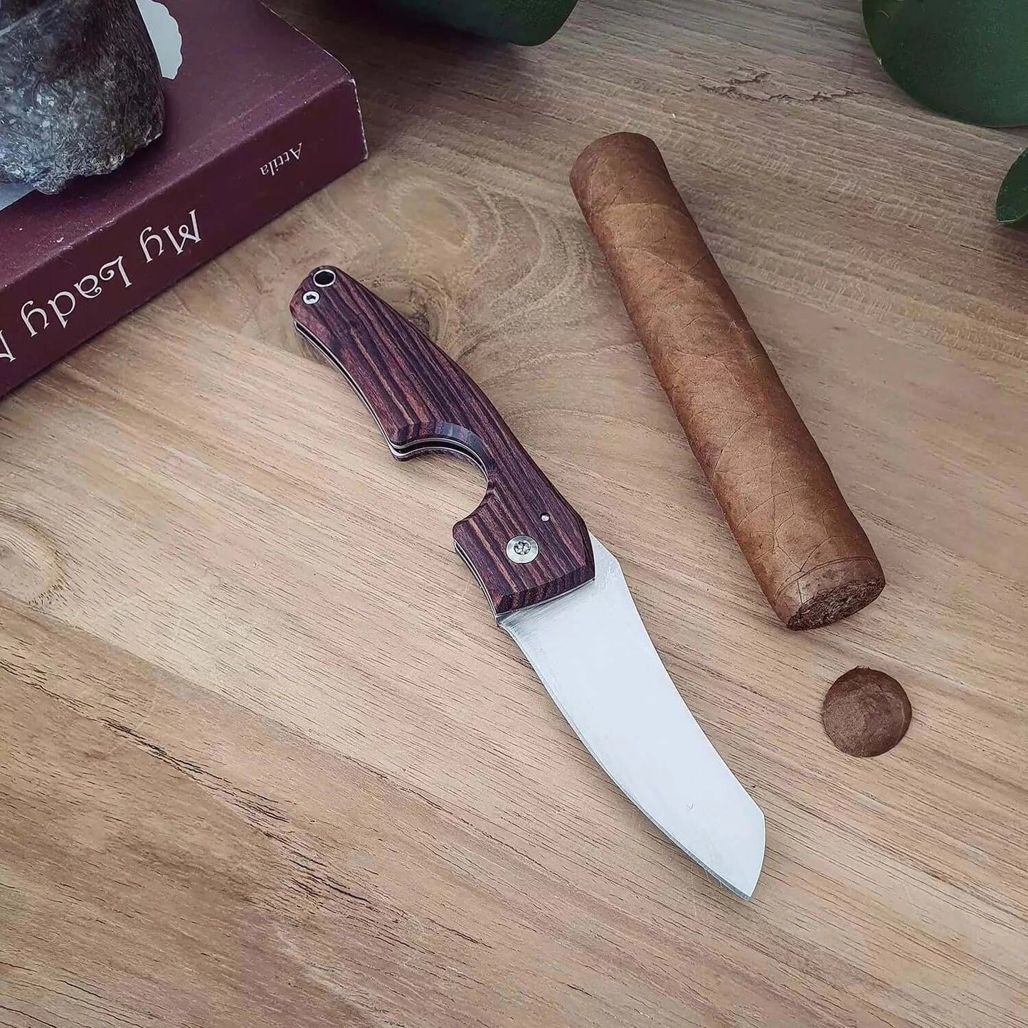 LES FINES LAMES - LE PETIT - Cigar Knife - Kingwood