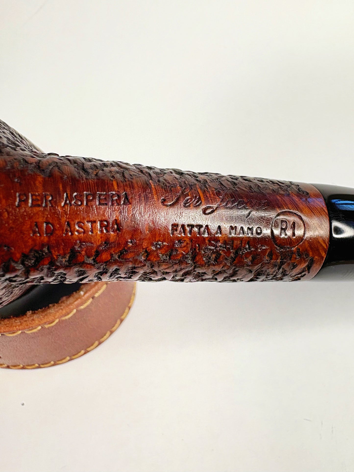 Ser Jacopo R1 “Per Aspera Ad Astra” Coral Dot Italian Estate Pipe