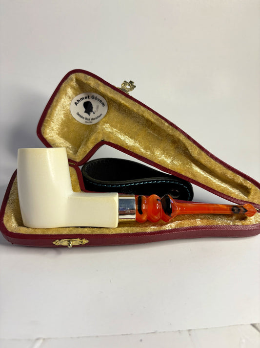 Ahmet Govem Deluxe Block Meerschaum Pipe