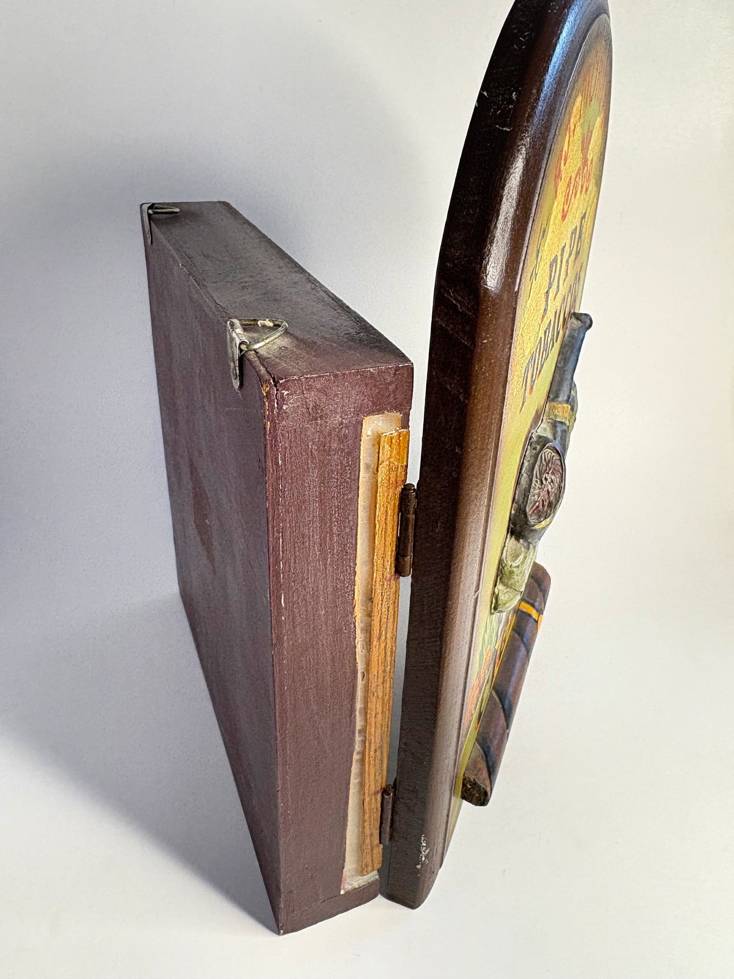 Vintage RJ Morgan's Pipe Tobacco & Fine Cigars Wooden Key Cabinet
