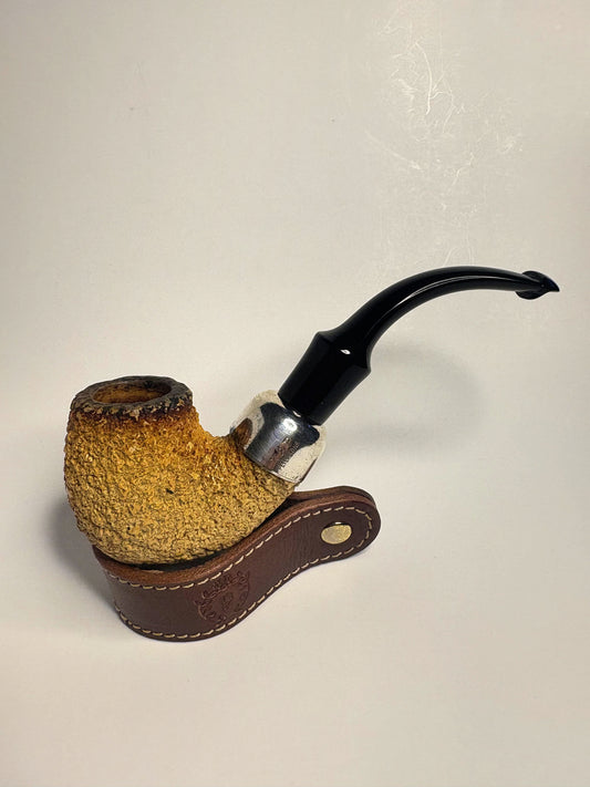Peterson Bent Apple African Meerschaum Irish Estate Pipe