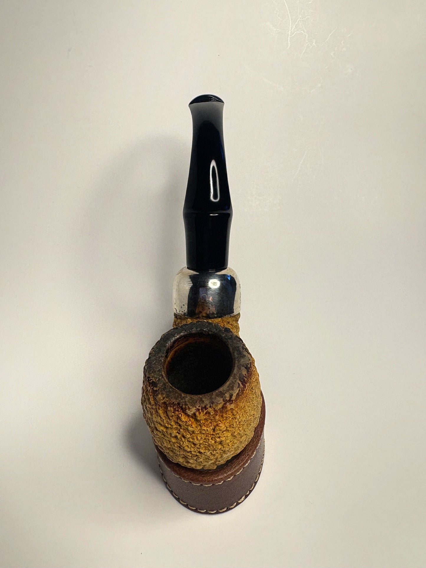 Peterson Bent Apple African Meerschaum Irish Estate Pipe