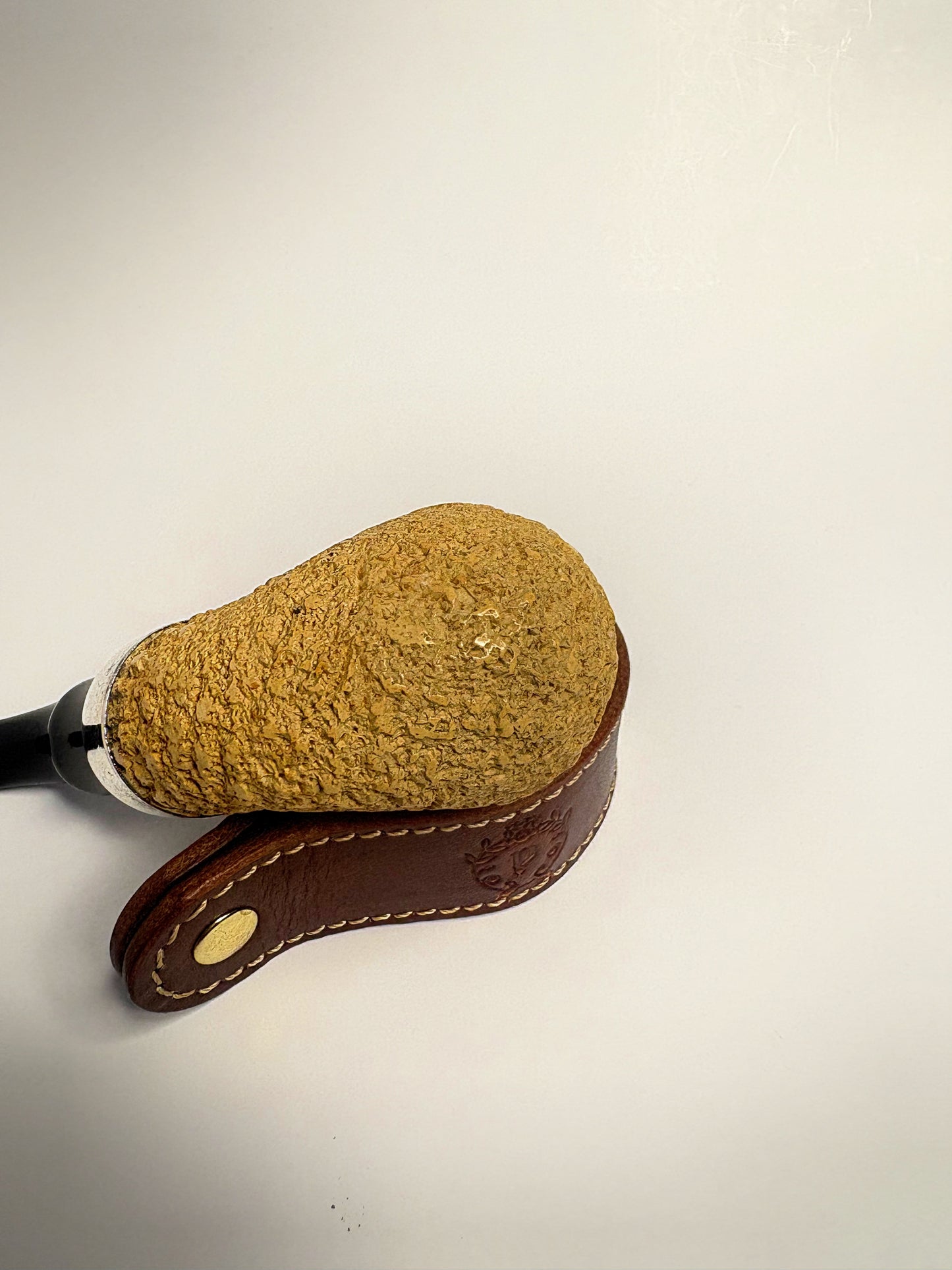 Peterson Bent Apple African Meerschaum Irish Estate Pipe