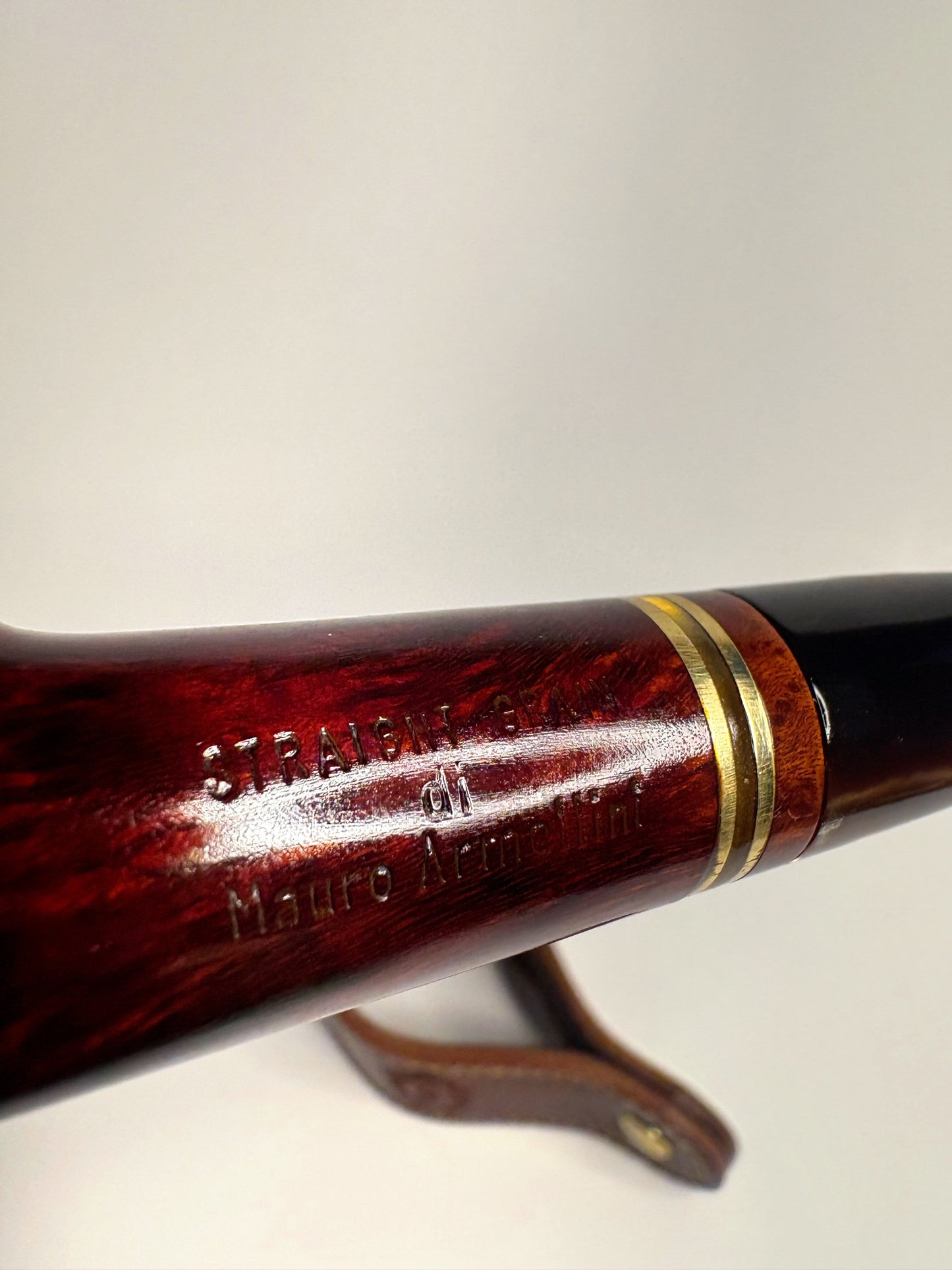 Mauro Armellini Straight Grain Billiard Italian Estate Pipe