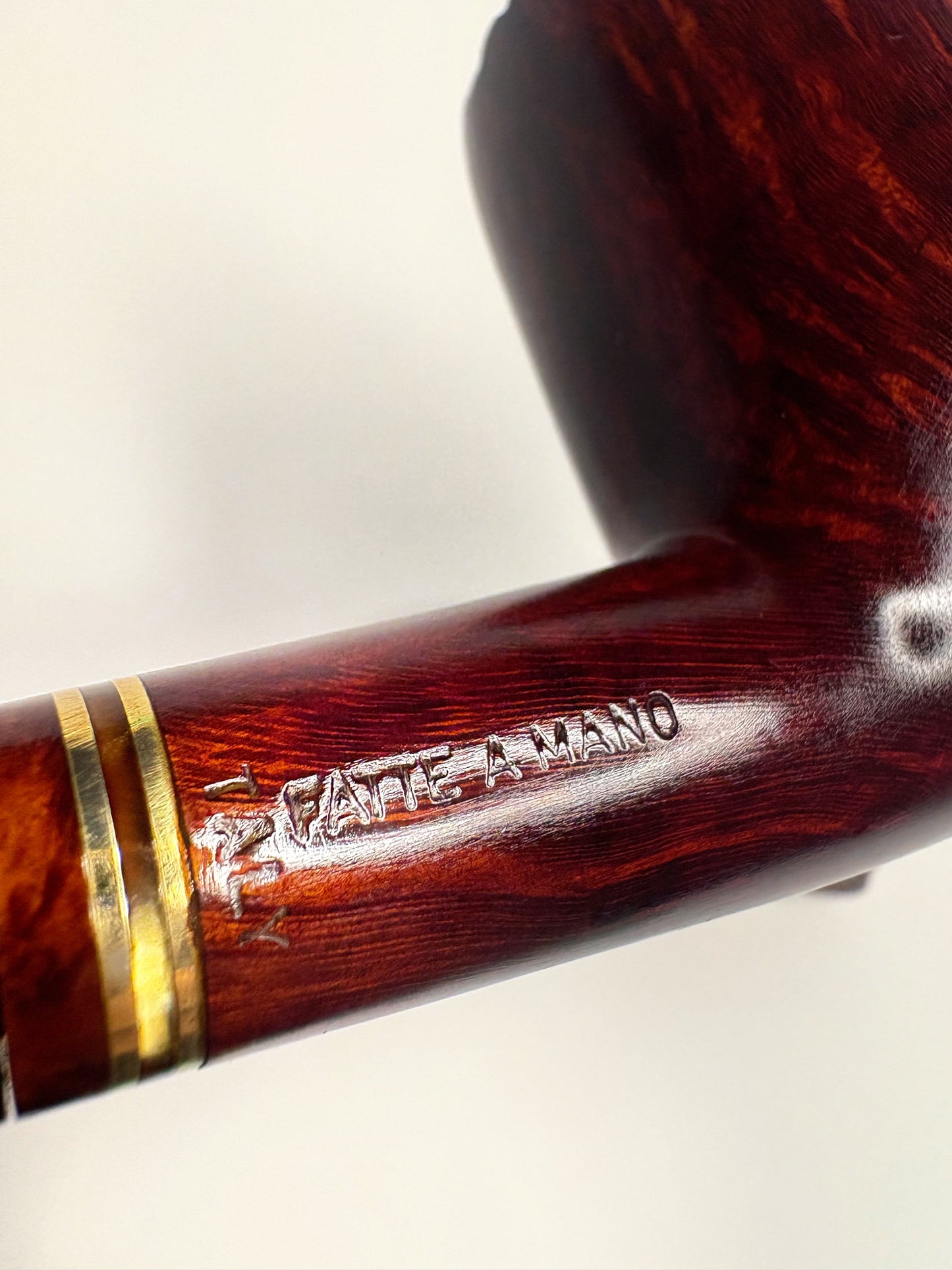 Mauro Armellini Straight Grain Billiard Italian Estate Pipe