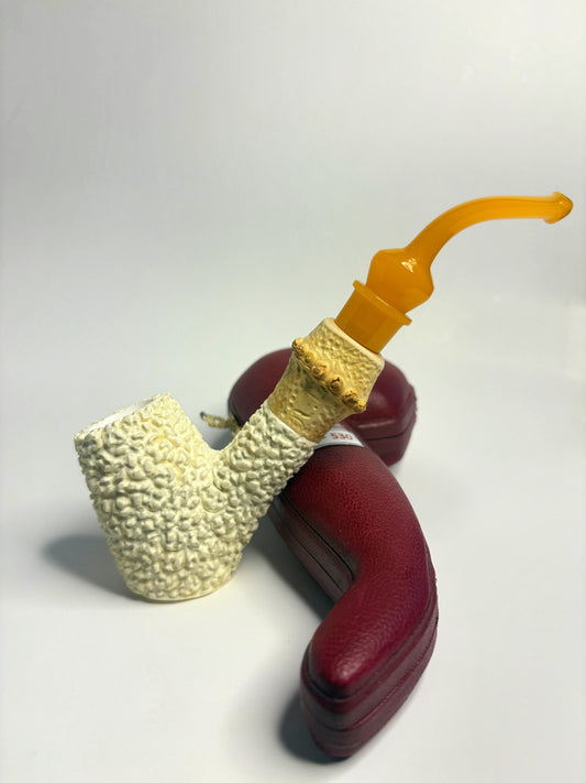 Ahmet Govem Bamboo Sitter Meerschaum Pipe
