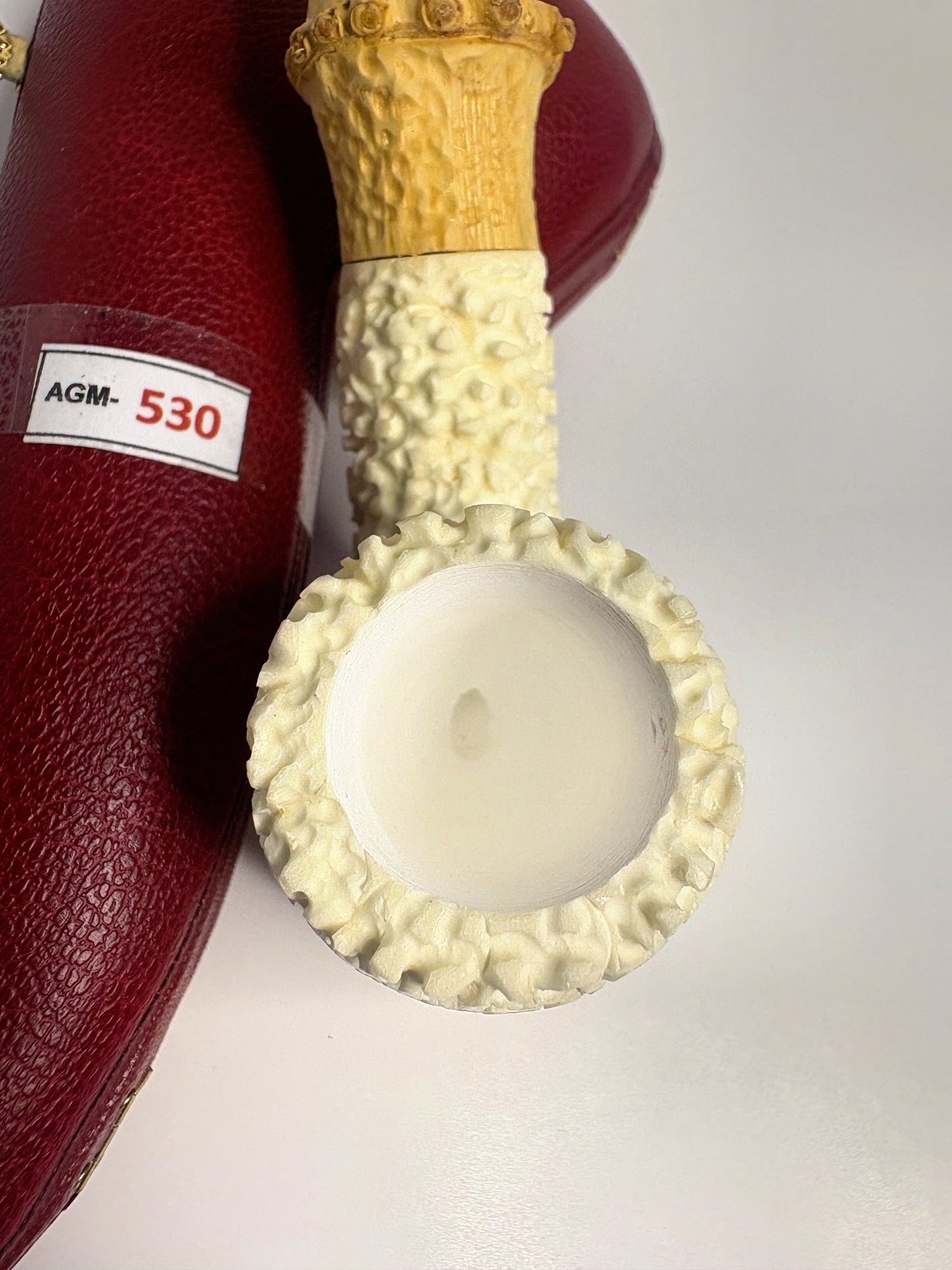 Ahmet Govem Bamboo Sitter Meerschaum Pipe