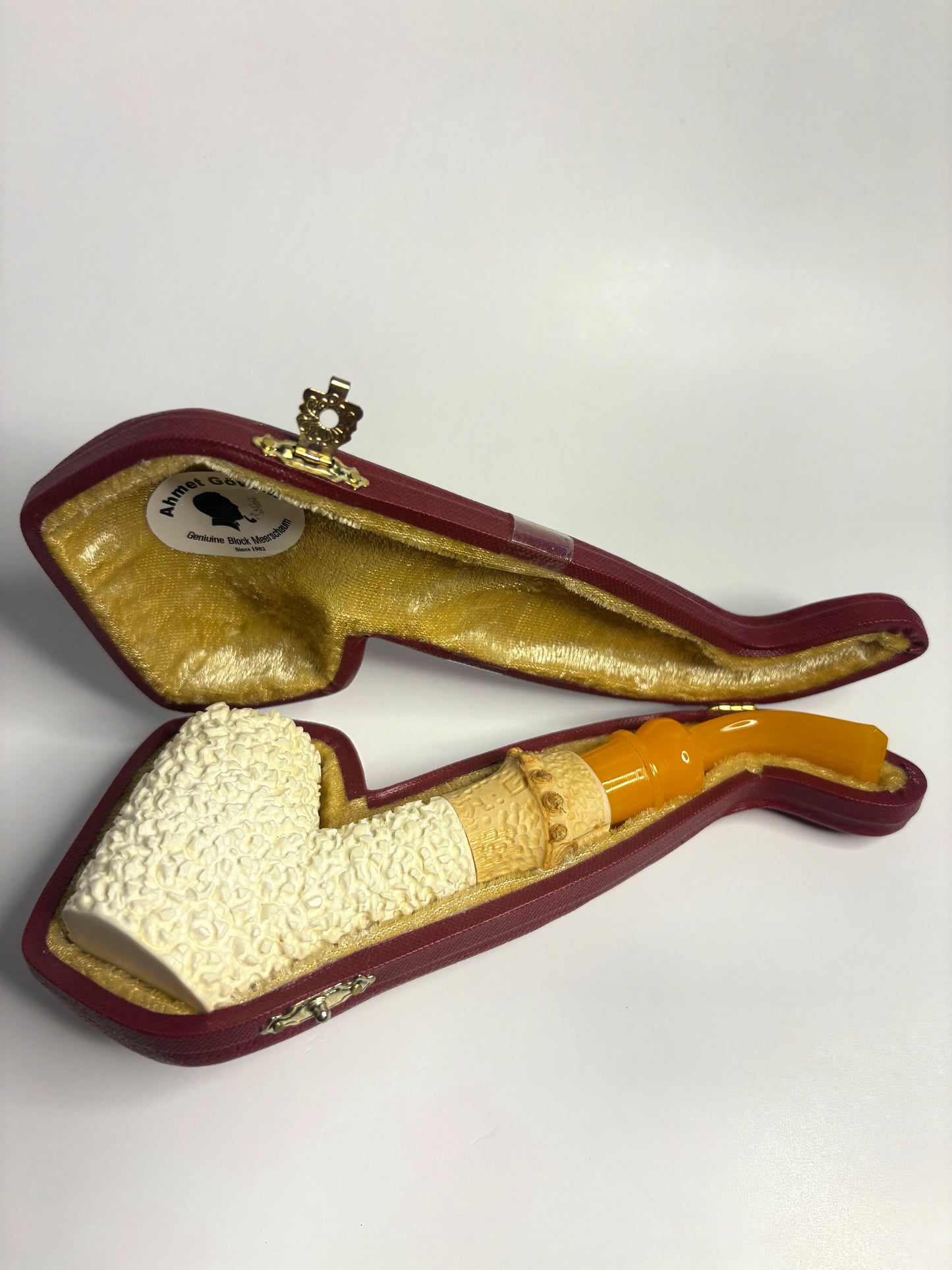 Ahmet Govem Bamboo Sitter Meerschaum Pipe
