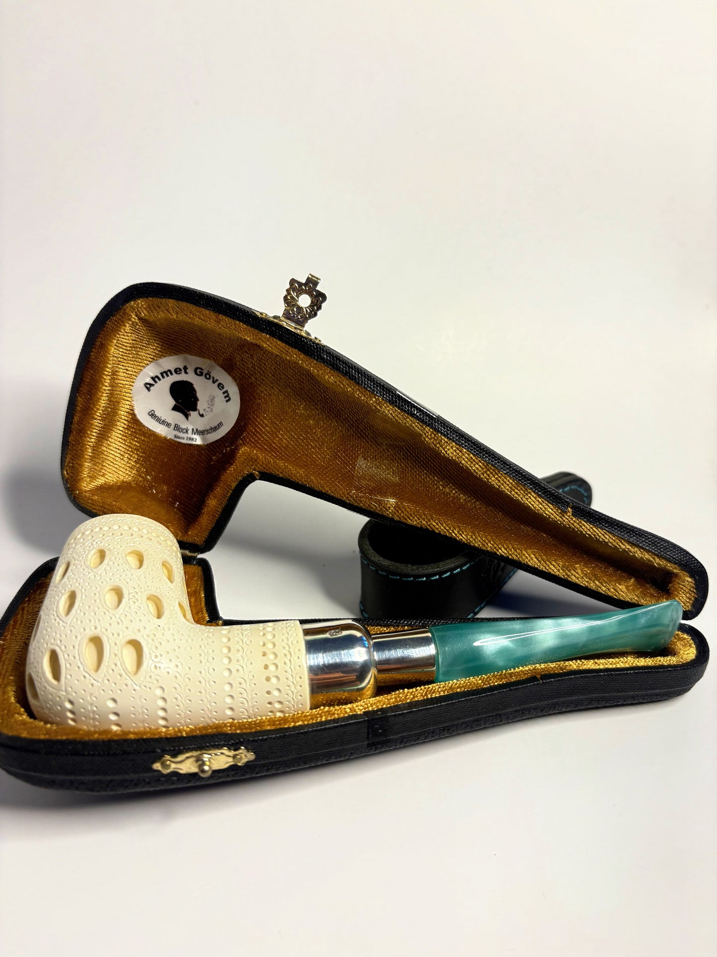 Ahmet Govem Military Mount Meerschaum Pipe