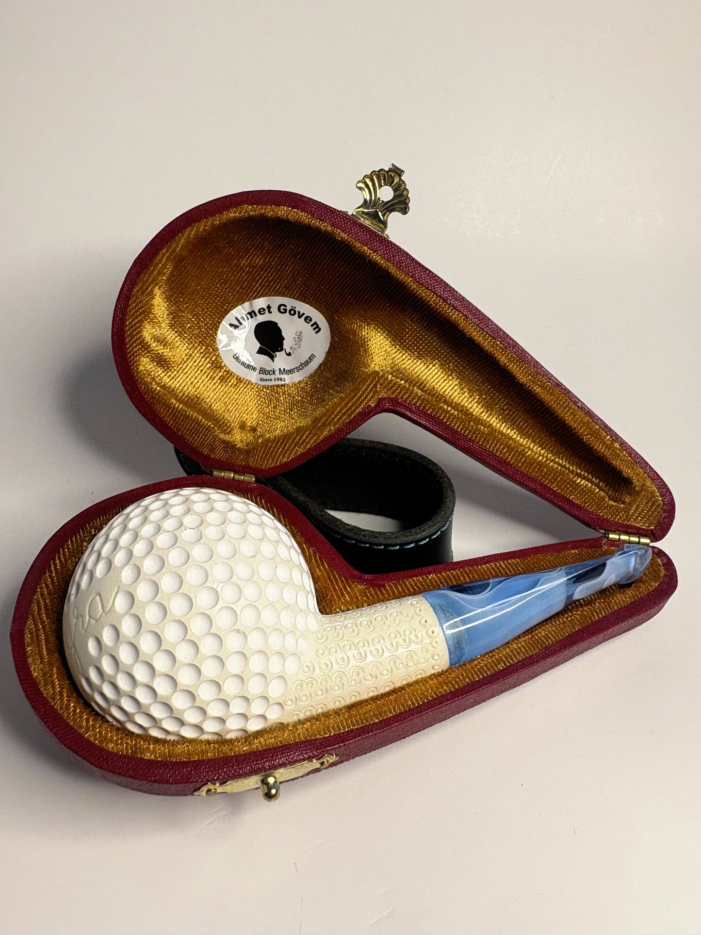 Palmyra Products x Ahmet Govem Golf Ball Meerschaum Pipe