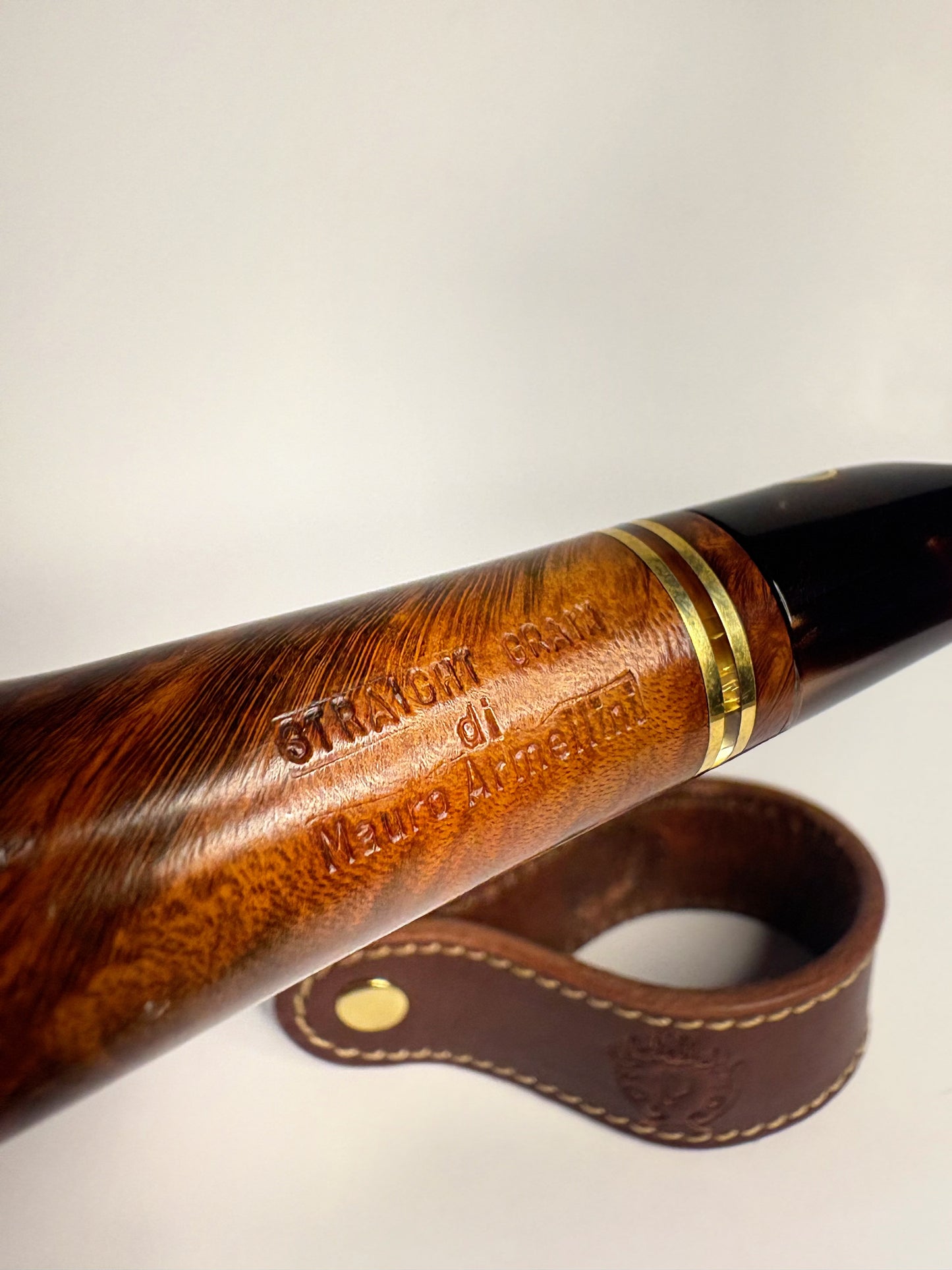 Mauro Armellini Straight Grain Billiard Italian Estate Pipe