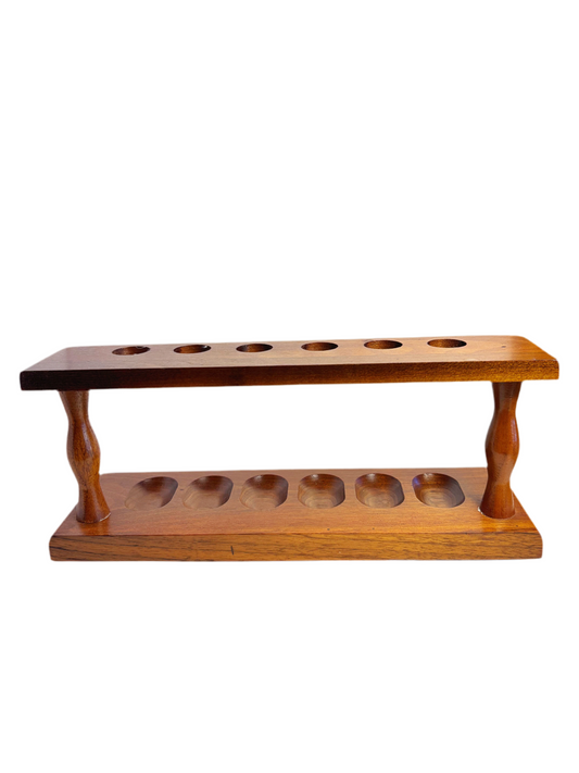 Alfred Dunhill London 7-Pipe Rack
Mid-Century Hardwood Stand