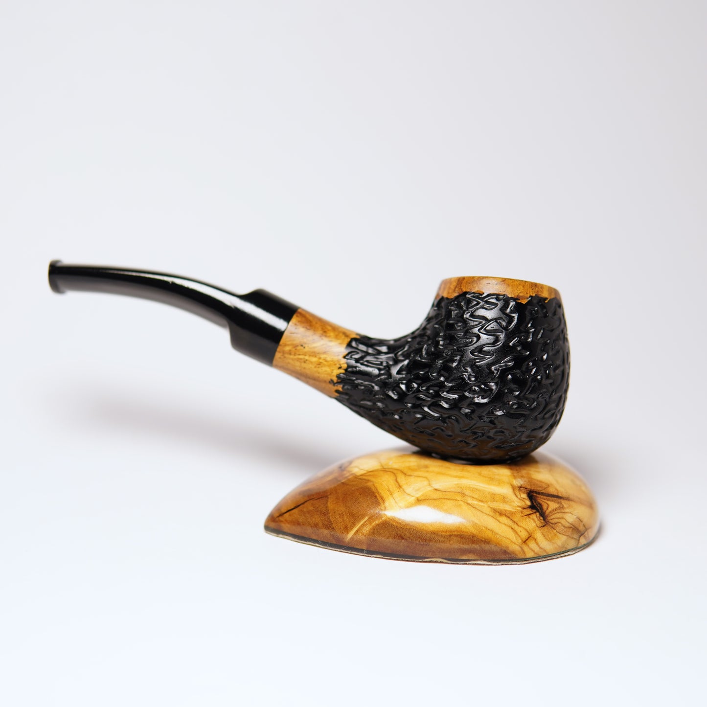 NOS Savinelli Partially Rusticated 9mm Filter Pipe