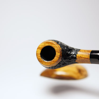 NOS Savinelli Partially Rusticated 9mm Filter Pipe