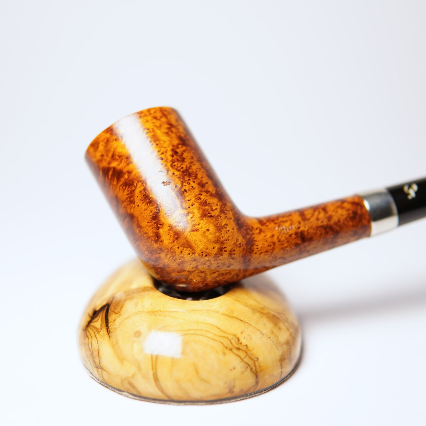 Peterson Sterling Silver Band Churchwarden Pipe