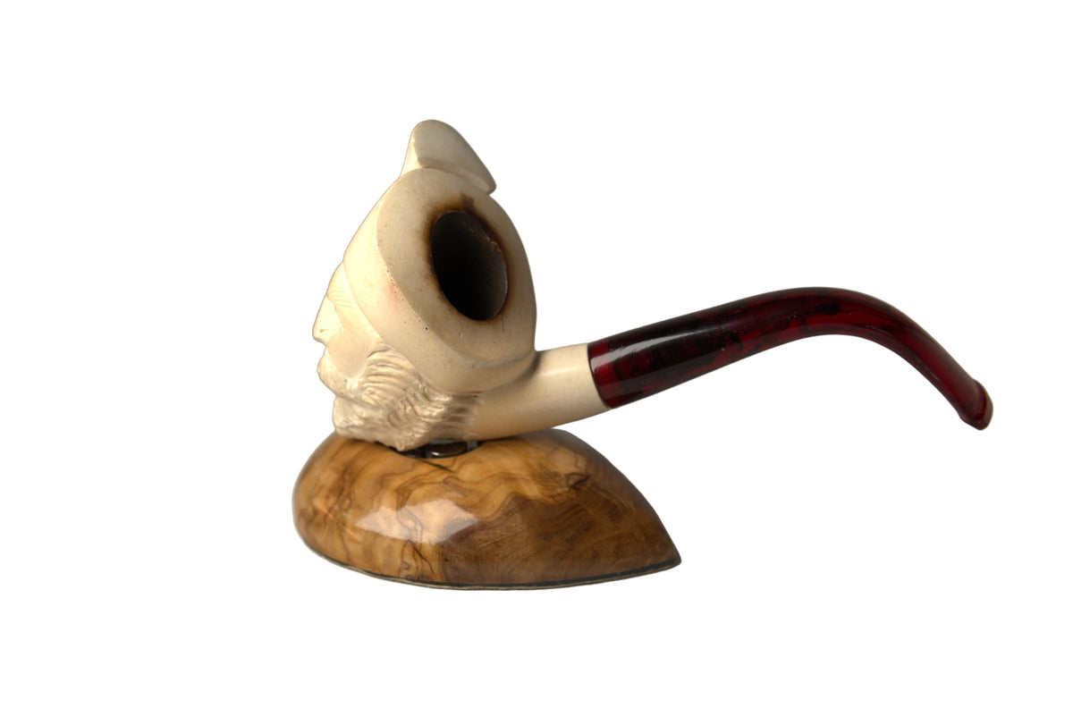 Brebbia Turkman Meerschaum Pipe with Box