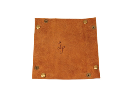 Foldable Leather Valet Tray by The Leather Piper