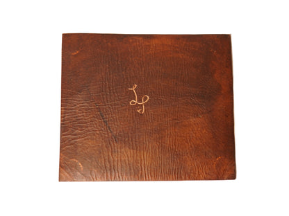 Foldable Leather Valet Tray by The Leather Piper