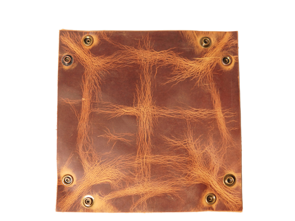 Foldable Leather Valet Tray by The Leather Piper
