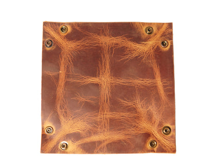 Foldable Leather Valet Tray by The Leather Piper