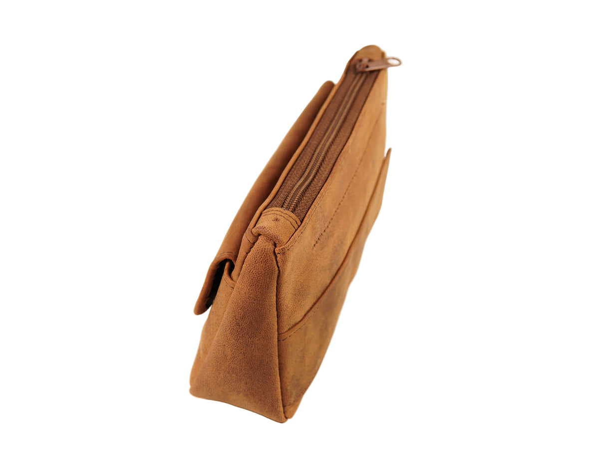 Brigham 1 Pipe and Tobacco Pouch Vintage Brown