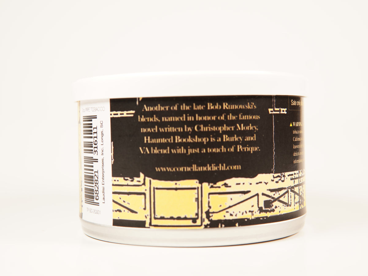 A white plastic jar of Laerdie Fragrances 'Smile' perfume blend, showing the back label with text and a barcode on a white background.