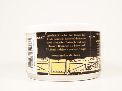 A white plastic jar of Laerdie Fragrances 'Smile' perfume blend, showing the back label with text and a barcode on a white background.