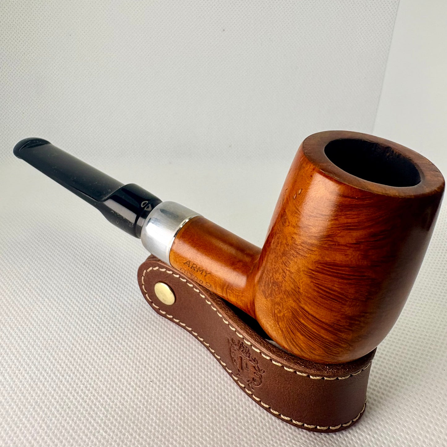 Gigi Filtro 9 Silver Army Mount Italian Estate Pipe