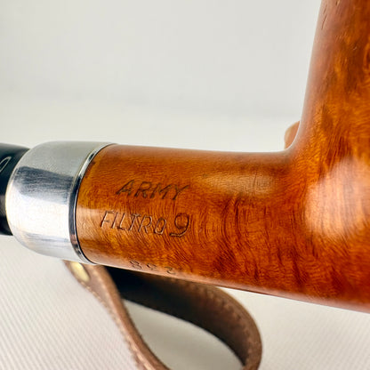 Gigi Filtro 9 Silver Army Mount Italian Estate Pipe