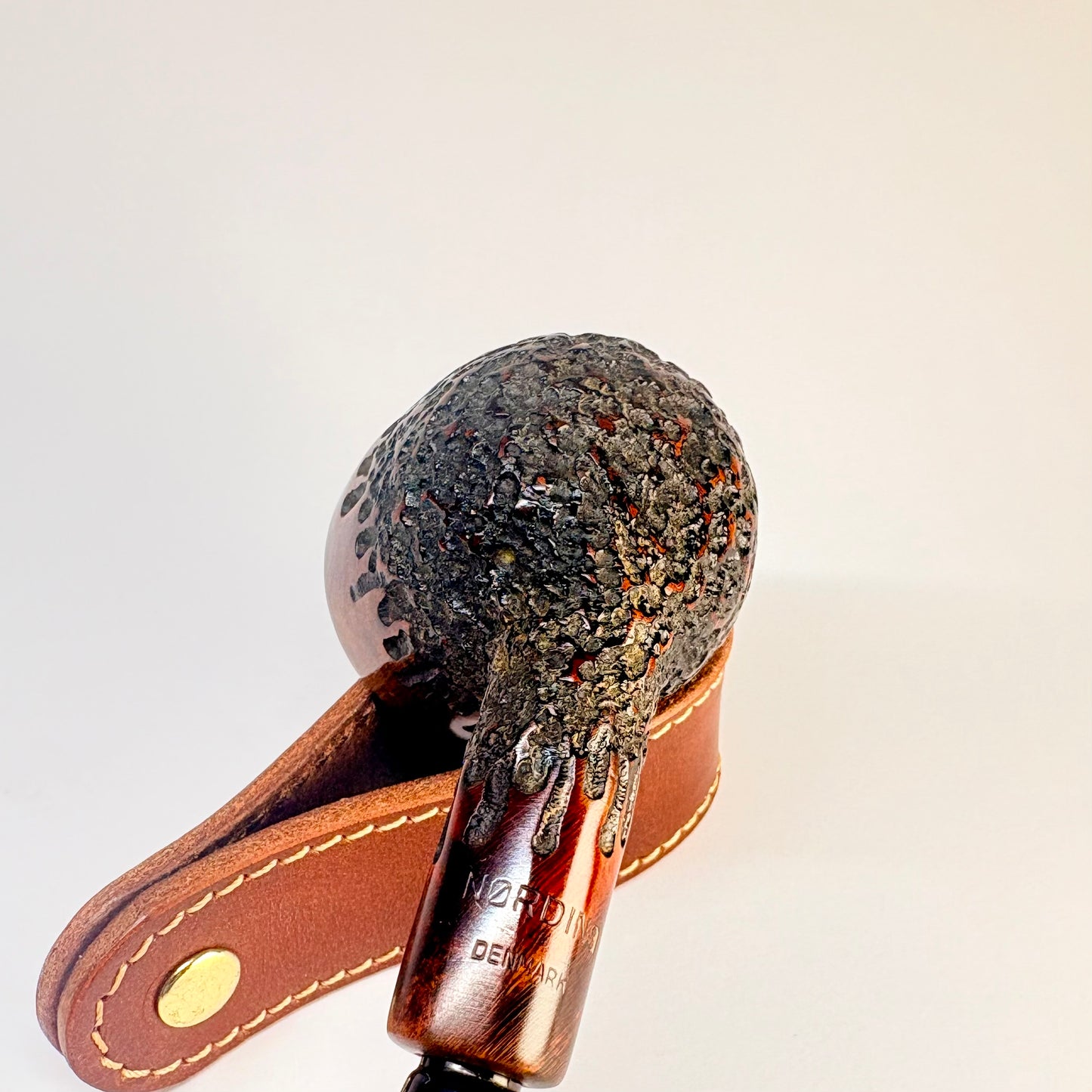 Nørding Partially Rusticated Danish Estate Pipe