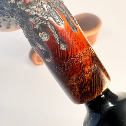 Nørding Partially Rusticated Danish Estate Pipe