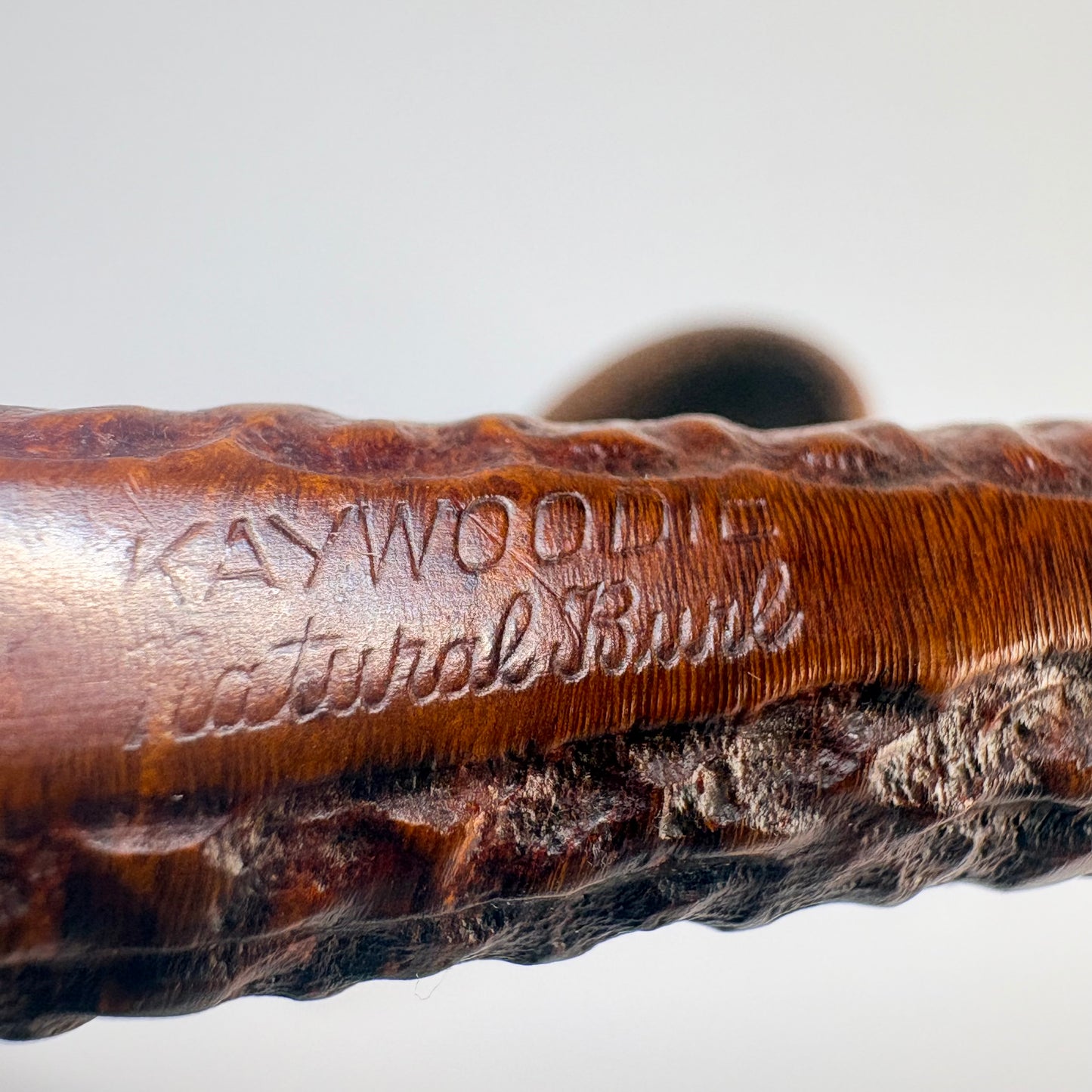 Kaywoodie Natural Burl American Estate Pipe