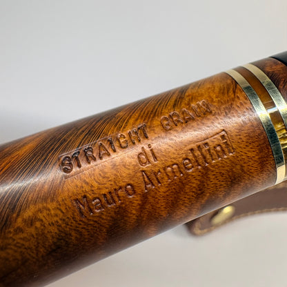 Mauro Armellini Straight Grain Billiard Italian Estate Pipe