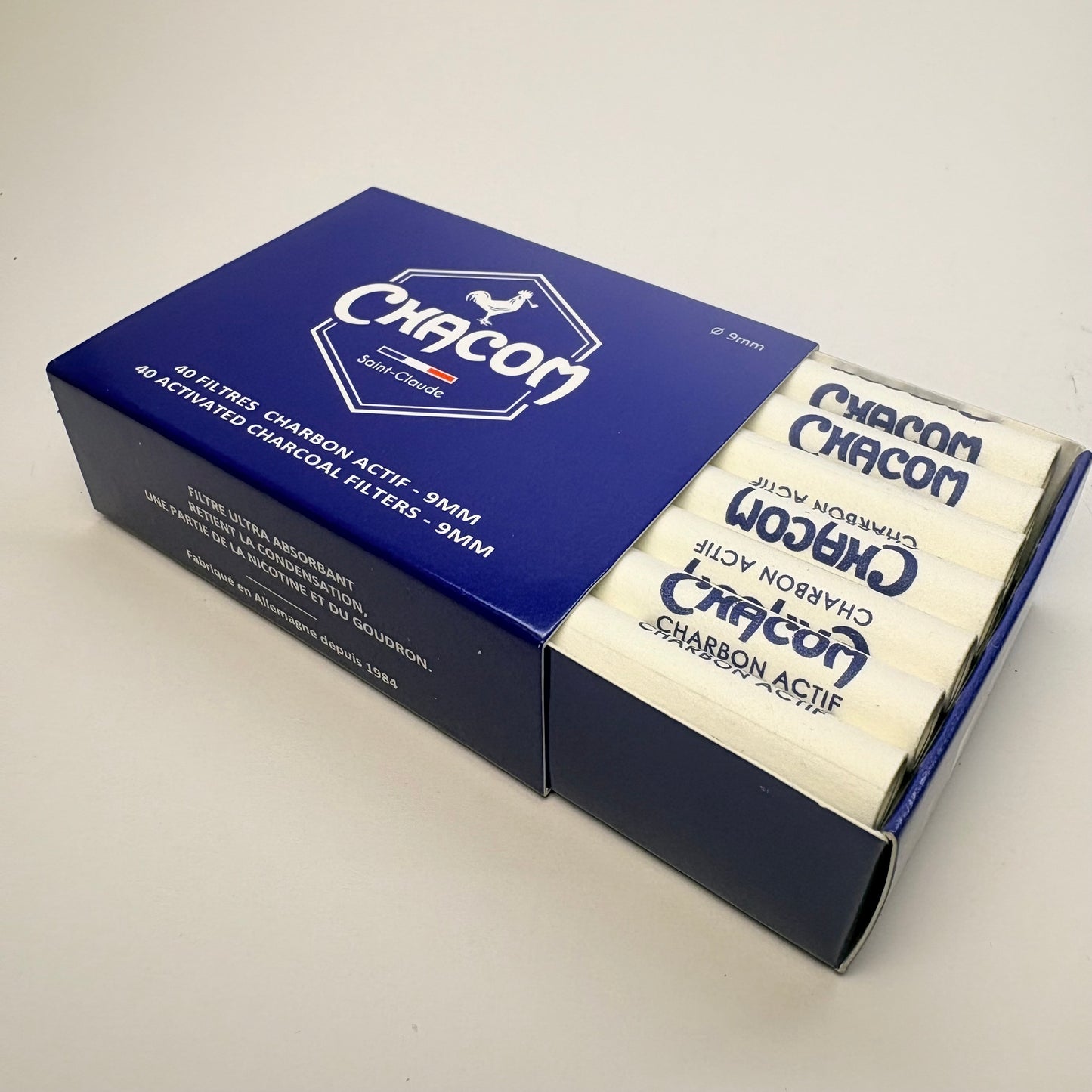 Chacom 9mm Activated Charcoal Filters (40-pack)
