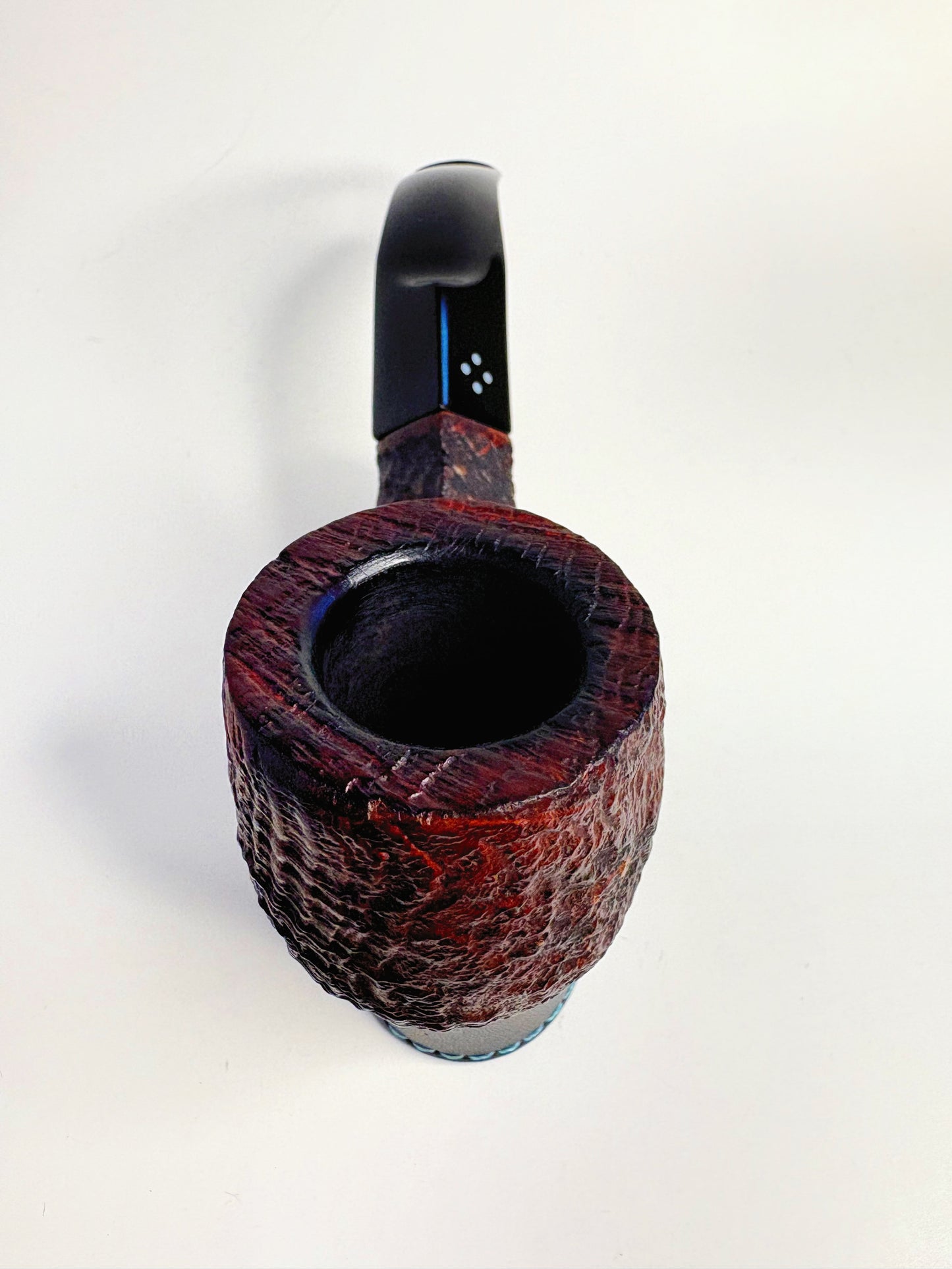 Sasieni Four Dot “Ruff Root Dark” Shape 5 English Estate Pipe