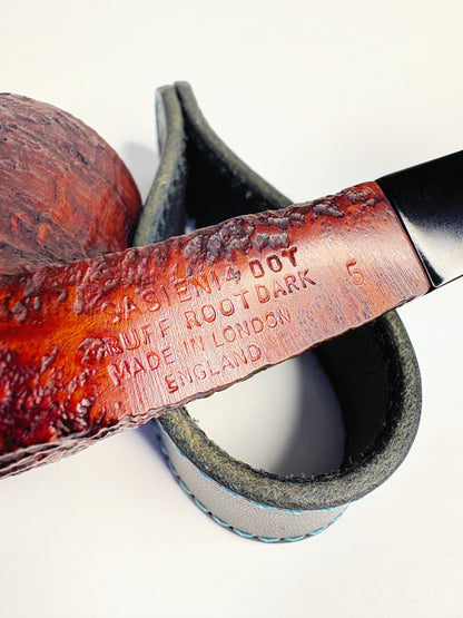 Sasieni Four Dot “Ruff Root Dark” Shape 5 English Estate Pipe