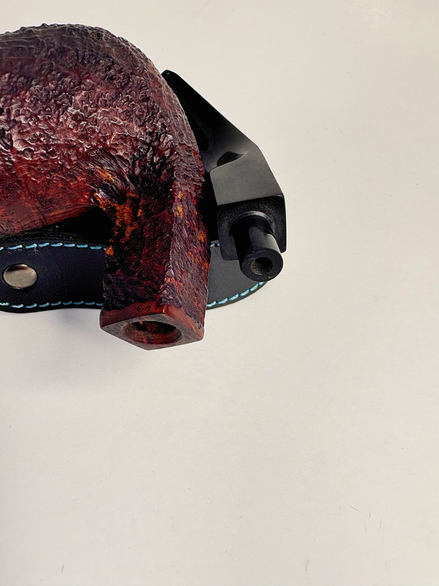 Sasieni Four Dot “Ruff Root Dark” Shape 5 English Estate Pipe
