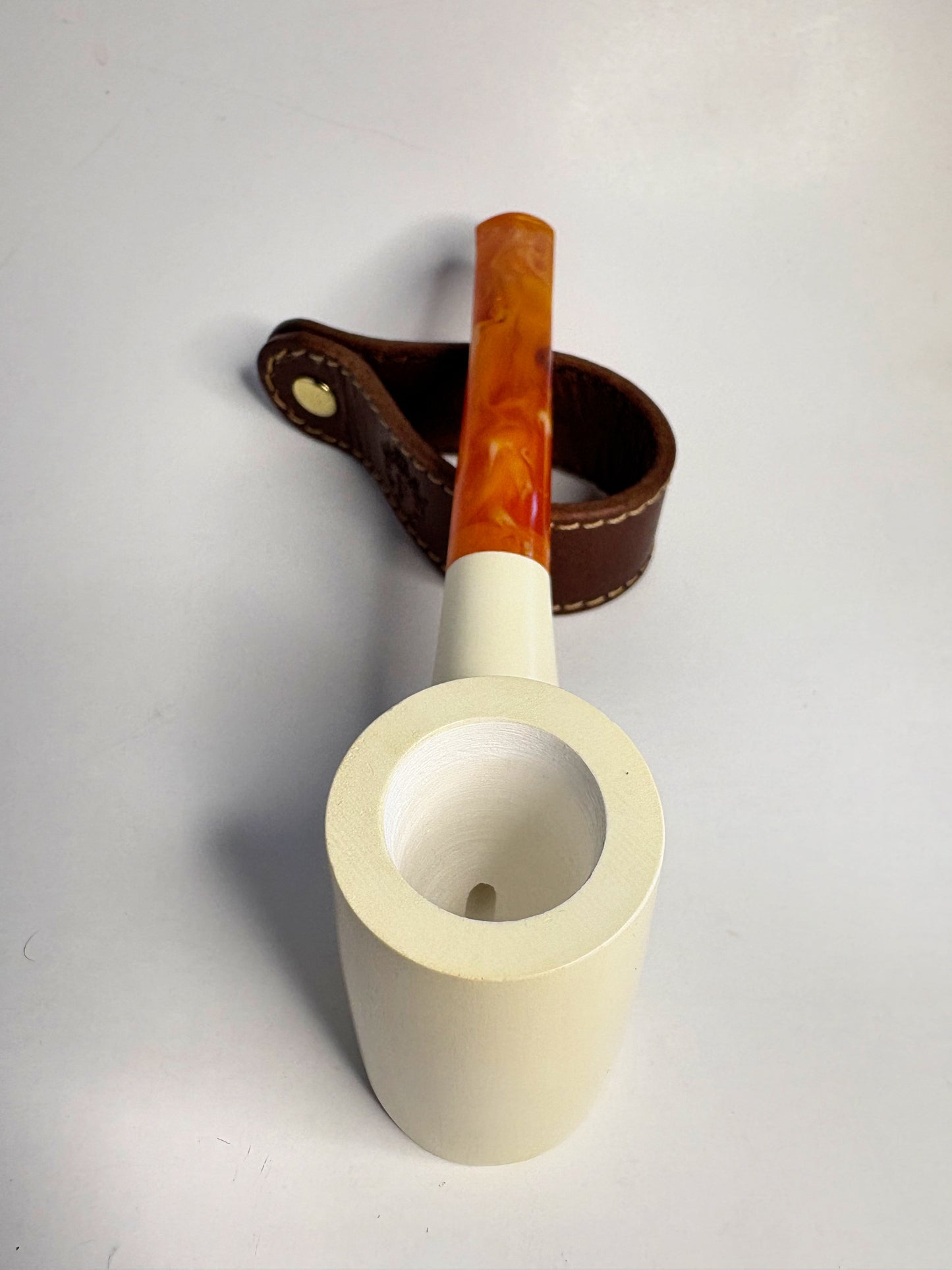 Ahmet Gövem Poker Block Meerschaum Pipe
