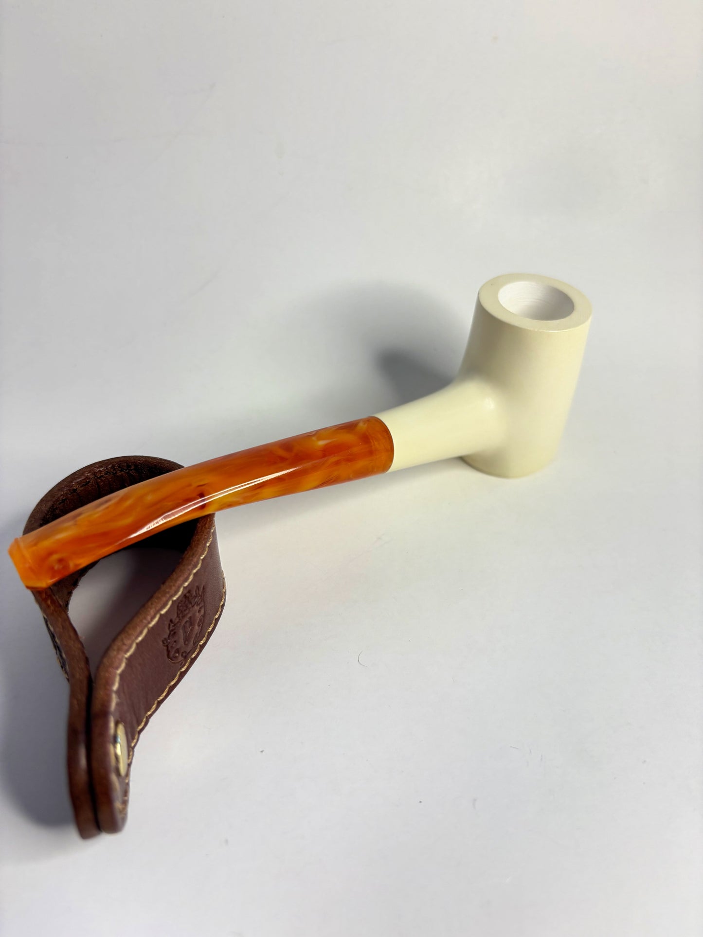 Ahmet Gövem Poker Block Meerschaum Pipe