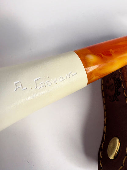 Ahmet Gövem Poker Block Meerschaum Pipe