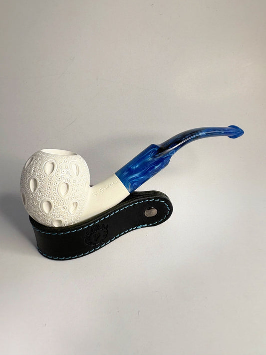Ahmet Gövem Apple Block Meerschaum Pipe