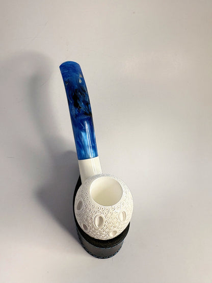 Ahmet Gövem Apple Block Meerschaum Pipe