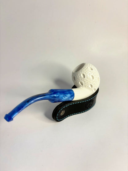 Ahmet Gövem Apple Block Meerschaum Pipe