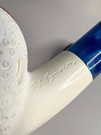 Ahmet Gövem Apple Block Meerschaum Pipe