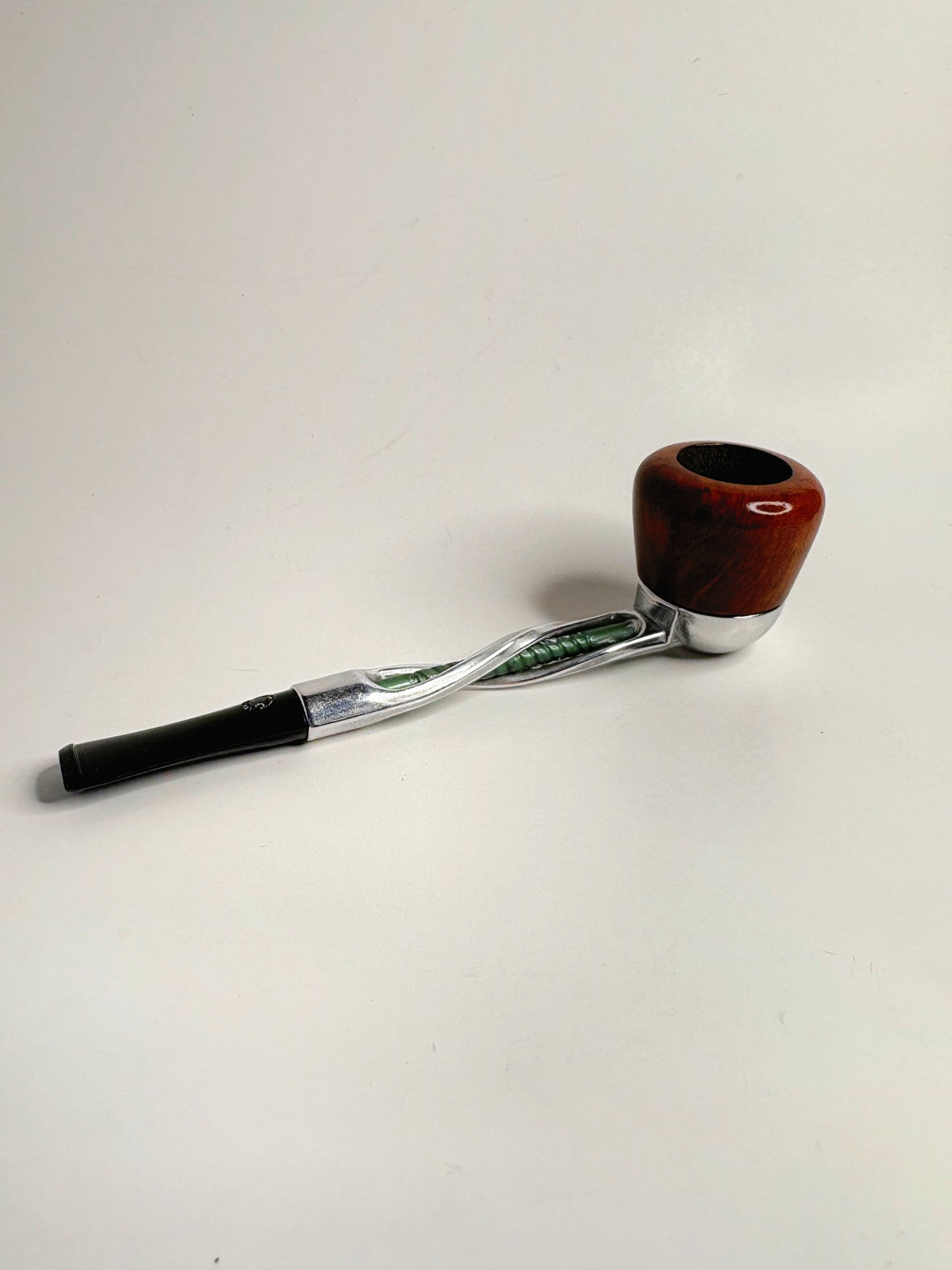Falcon Shillelagh Pipe Green Stem Twisted