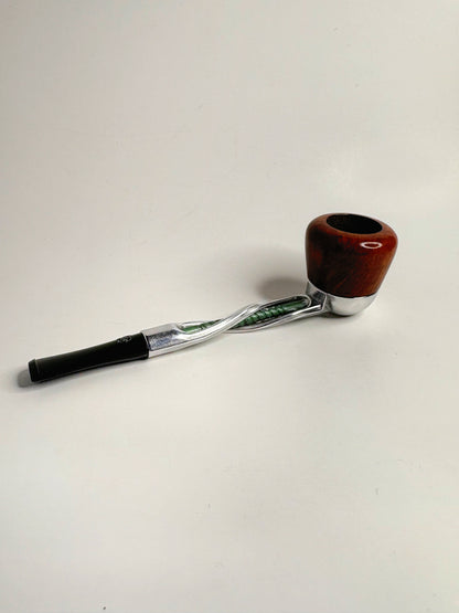 Falcon Shillelagh Pipe Green Stem Twisted