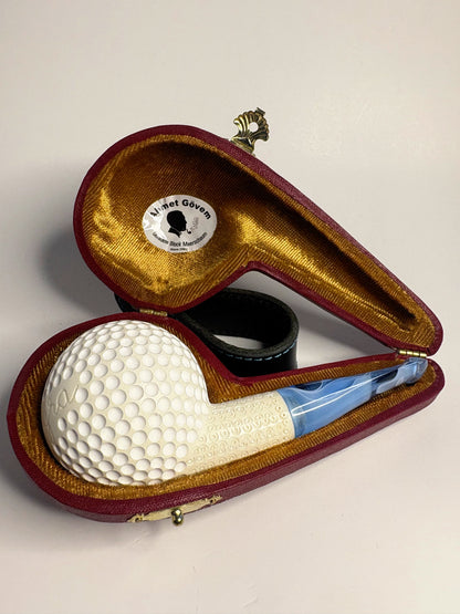 Palmyra Products x Ahmet Govem Golf Ball Meerschaum Pipe