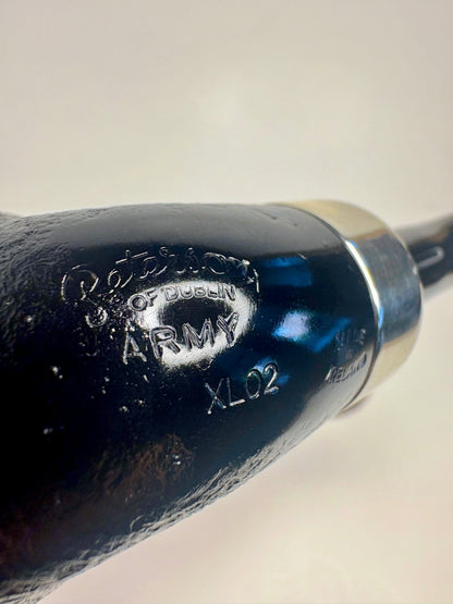 Peterson XL02 Rusticated Army Mount Black Irish Estate Pipe